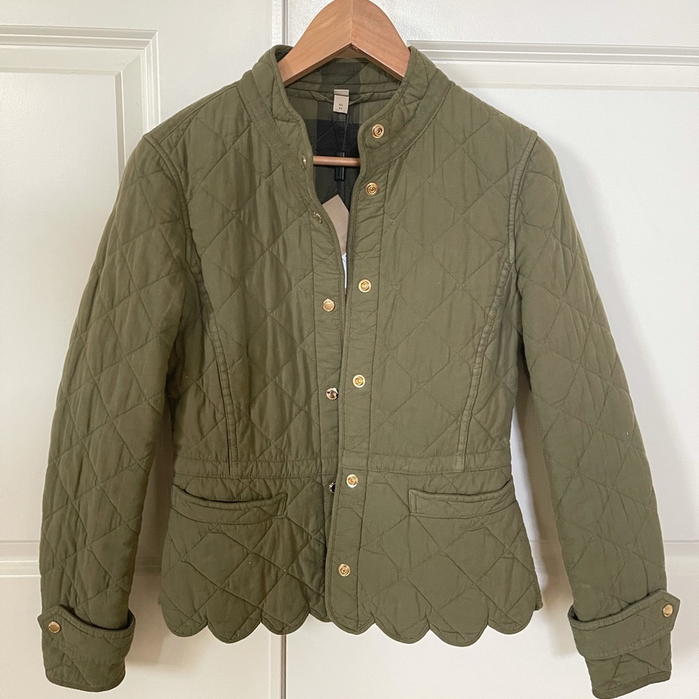 Burberry Brit scallop quilted jacket